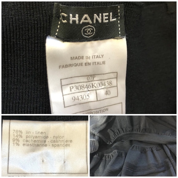 CHANEL Bianca Bouclé Bustier Knitted Black Dress - Picture 7 of 8